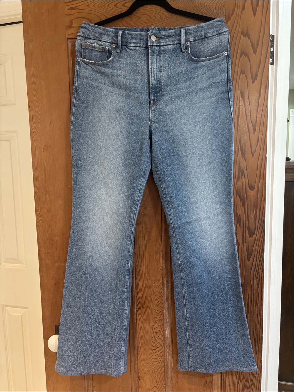 Good American Light Blue Boot Cut Jeans